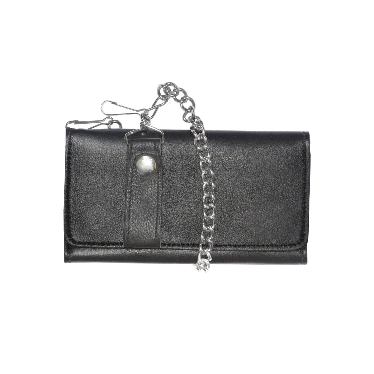 Black Trifold Leather Wallet