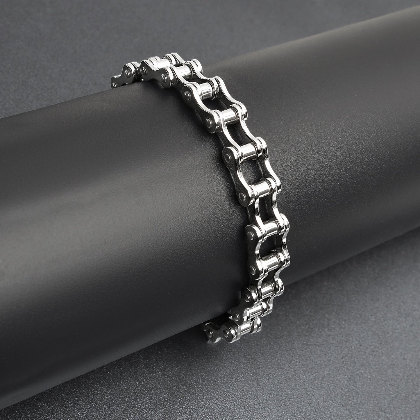 Stainless Steel Bike Chain Bracelet