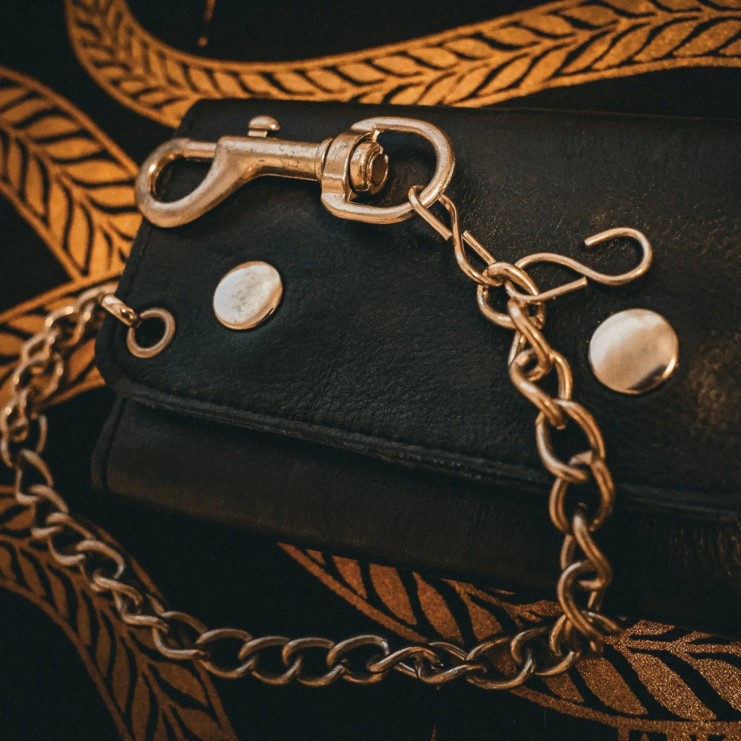 Stylish Black Biker Chain Wallet