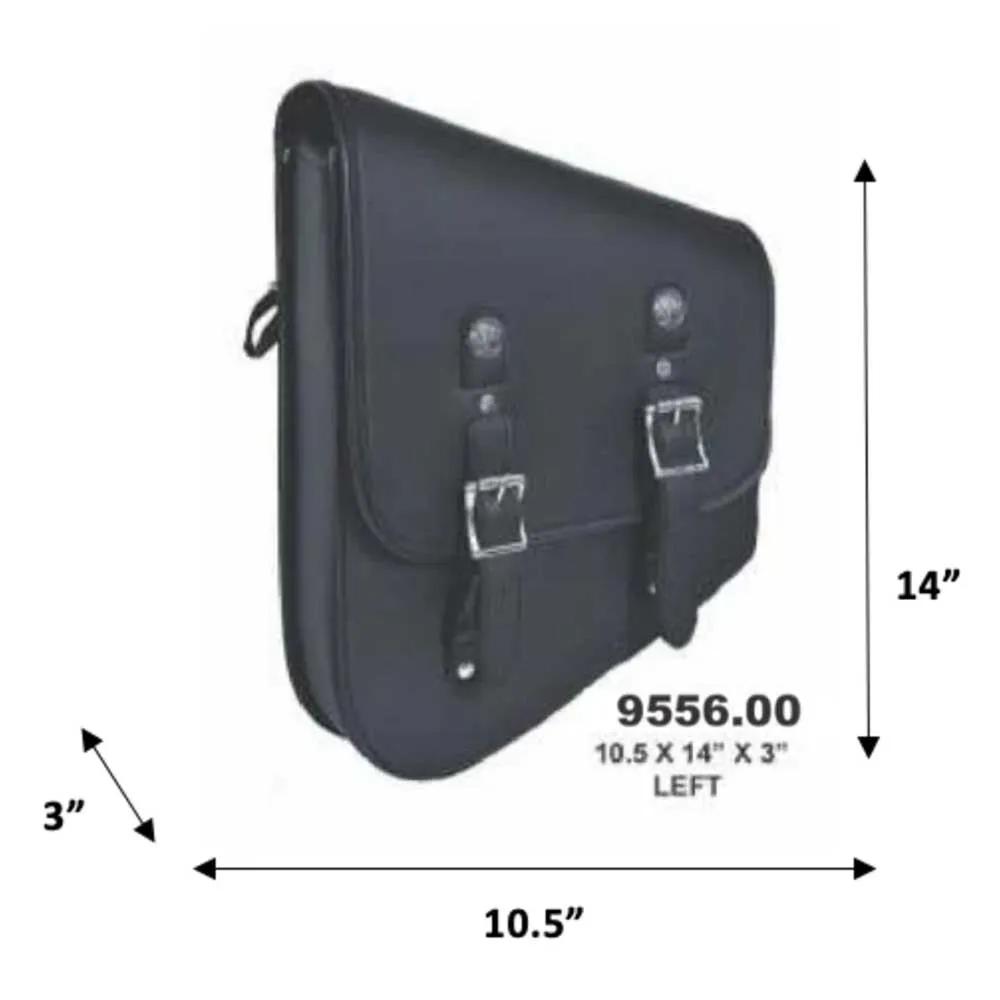 Black -. Left Side PVC Swing Arm Bag
