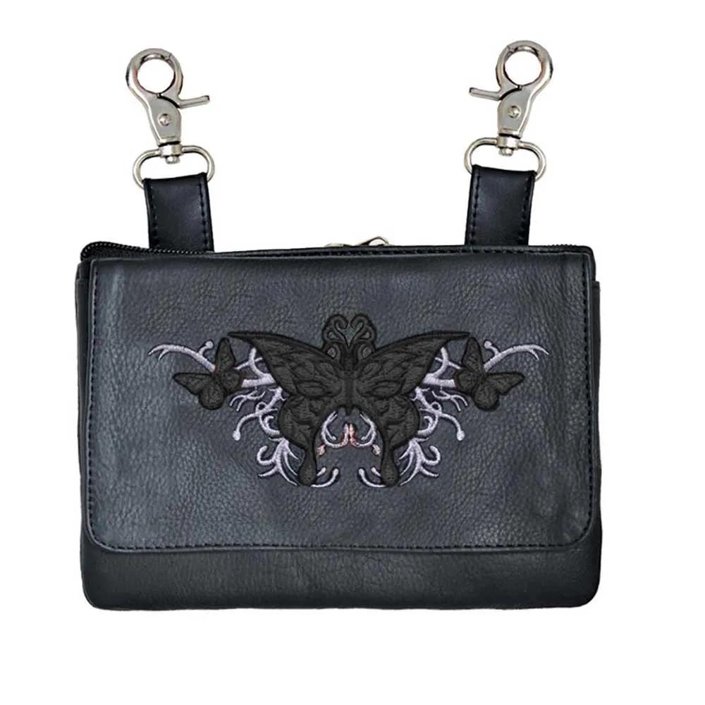 Bold Rider Cowhide Clip-On Hip Bag for Women