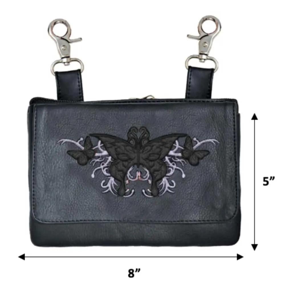 Bold Rider Cowhide Clip-On Hip Bag for Women