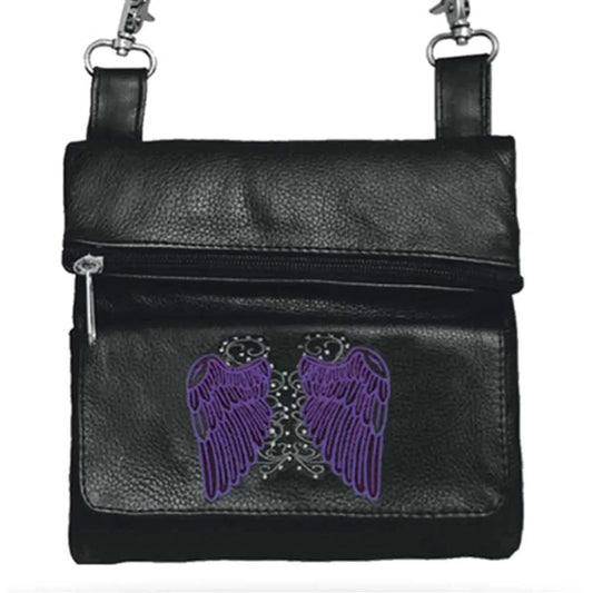 Cowhide Ladies Clip-On Biker Bag