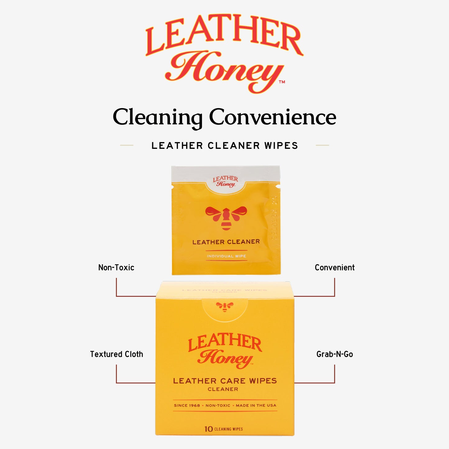 Leather Care Wipes (10 Pack)