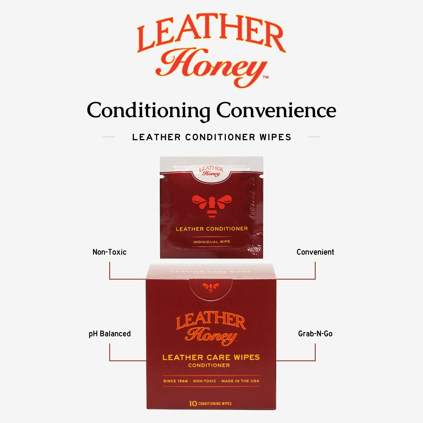 Leather Care Wipes (10 Pack)