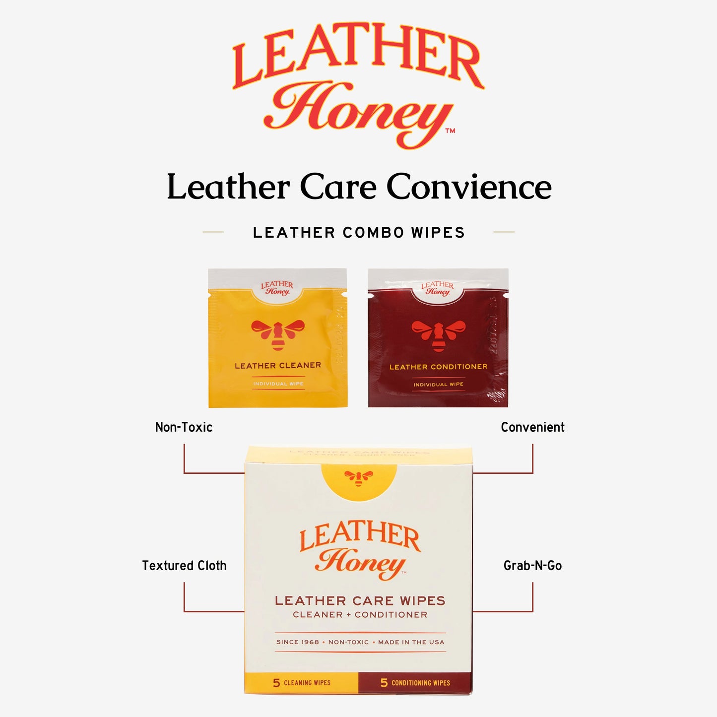 Leather Care Wipes (10 Pack)