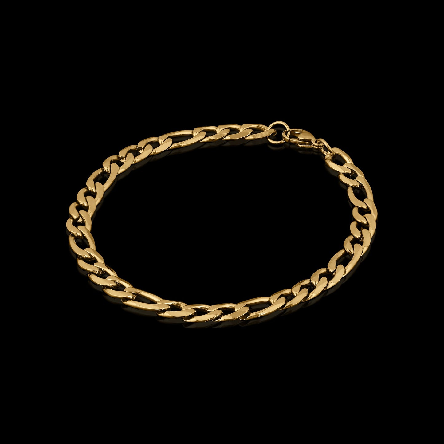 Gold Figaro Chain Bracelet