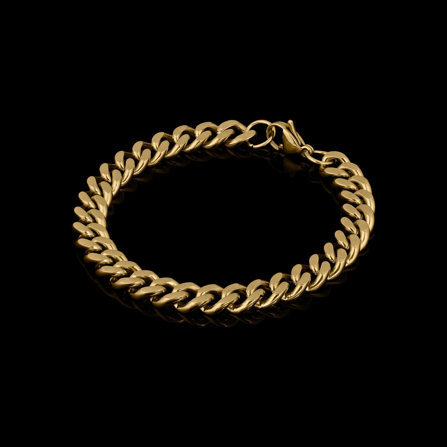 Gold Curb Chain Bracelet