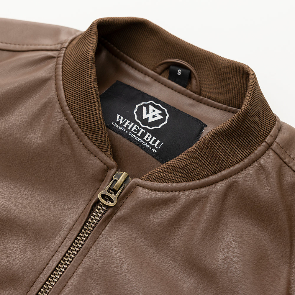 Myles Men's Vegan Faux Leather Jacket (POS) Men's Vegan Faux Leather jacket Whet Blu NYC   