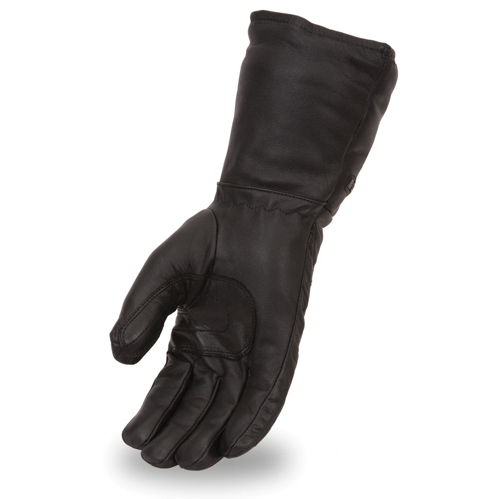 Black Rock Men's Leather Gauntlet Gloves Men's Gauntlet First Manufacturing Company   