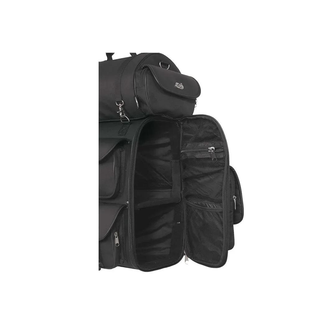 Black Nylon Touring Shelf - PVC Travel Bag