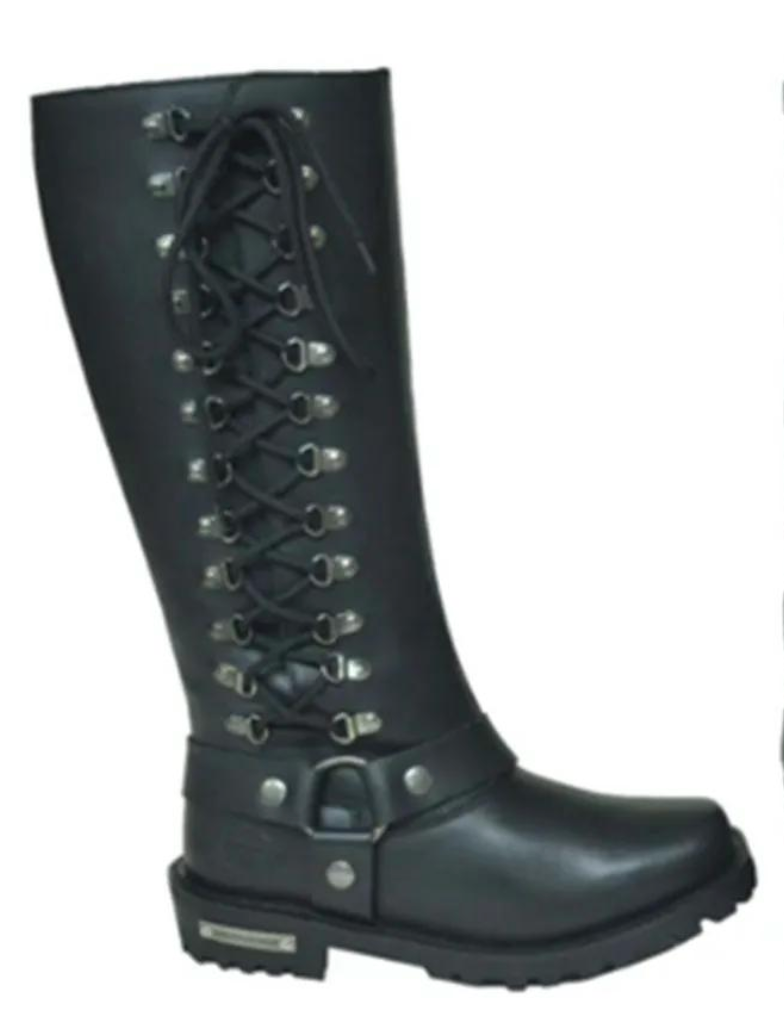 Outrida - Ladies Motorcycle Biker Leather Boots
