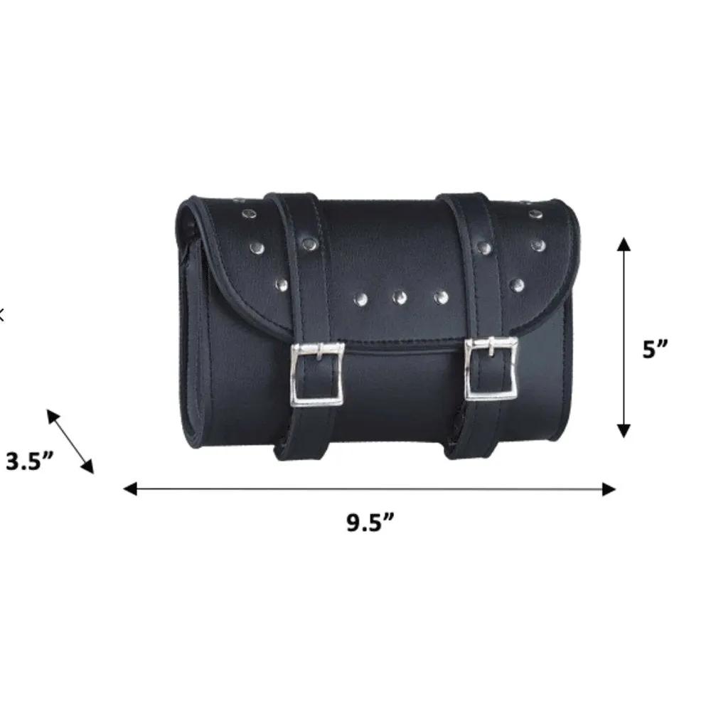 Medium PVC Motorcycle Studded Tool Bag