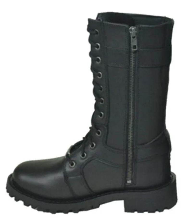 Double Harness - Ladies Motorcycle Biker Leather Boots