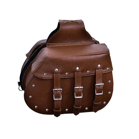 18" x 12" x 7 - Leather Saddle Bag
