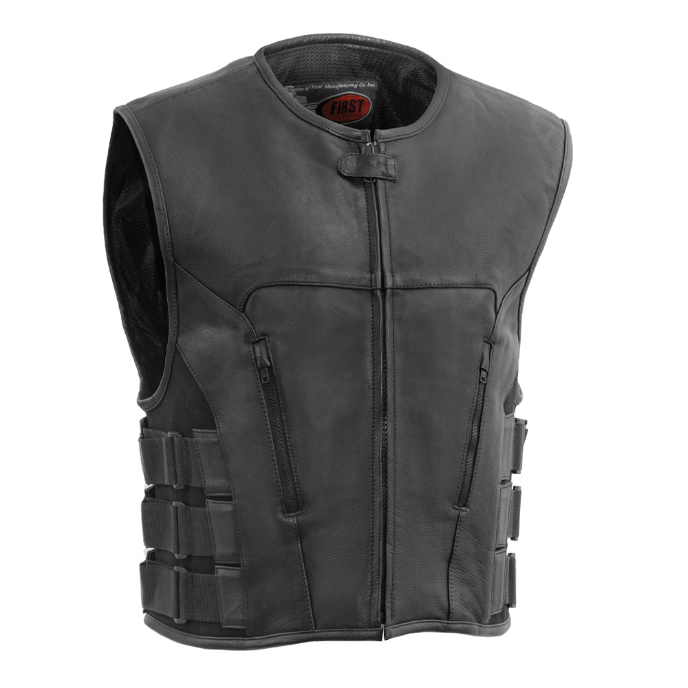 Commando Men's Leather Swat Style Motorcycle Vest – Extreme Biker Leather