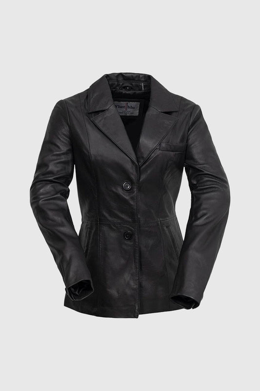 Dahlia Women's Fashion Leather Jacket (POS) Women's Leather Jacket Whet Blu NYC XS  