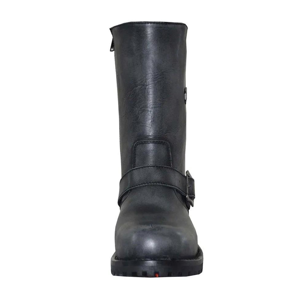 Dustborn - Mens Motorcycle Biker Leather Boots