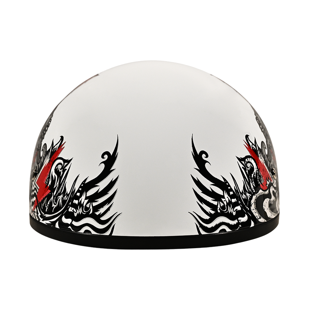 Daytona Skull Cap Rockin Reaper Half Face Motorcycle Helmet, S Daytona Skull Cap Rockin Reaper Half Face Motorcycle Helmet, S