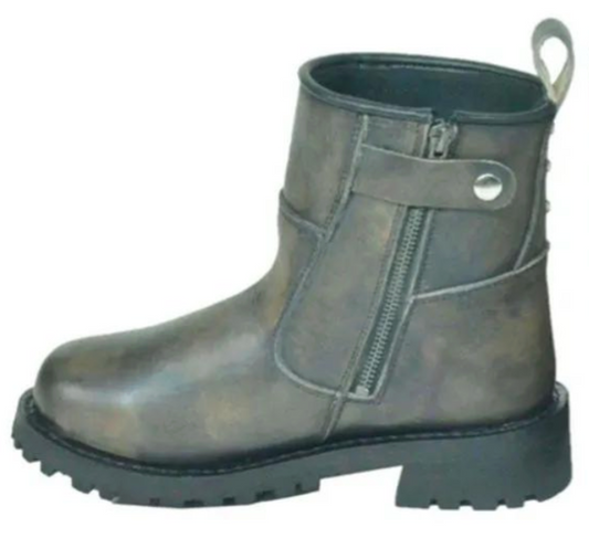 Ironrose - Ladies Motorcycle Biker Leather Boots