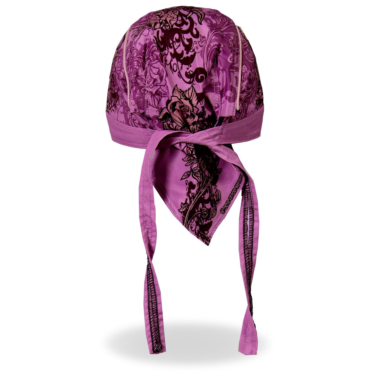 Hot Leathers Heart Let's Ride Purple Lightweight Headwrap HWH1060