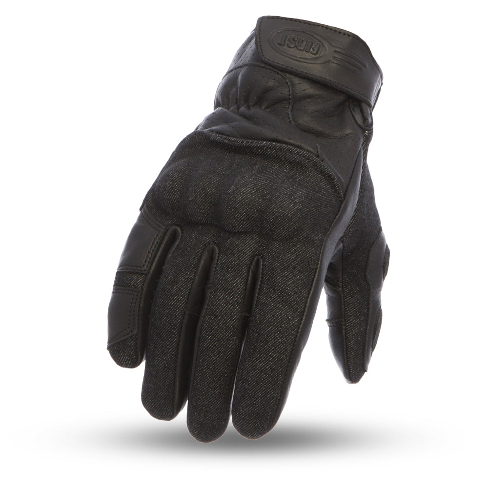 Hutch Men's Motorcycle Gloves Men's Gloves First Manufacturing Company XS Black 