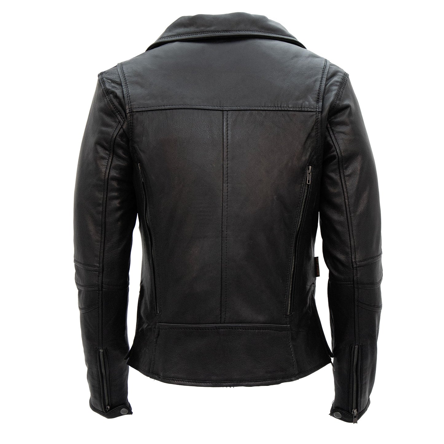 Hot Leathers JKL1029 Ladies Leather Motorcycle Concealed carry Biker Jacket with Vents and Side Zippers