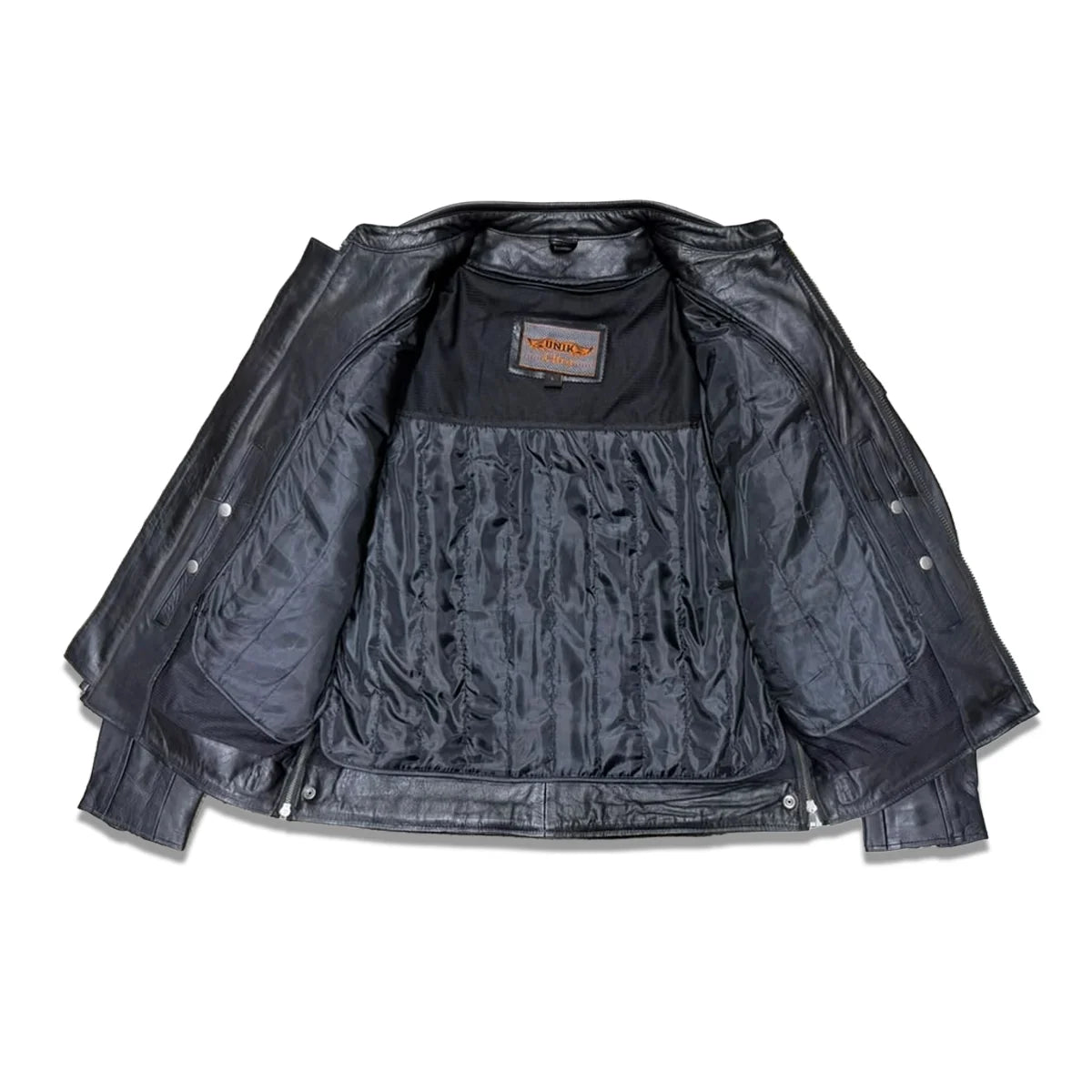 Ace - Ultra Men's Black Leather Motorcycle Jacket – Extreme Biker