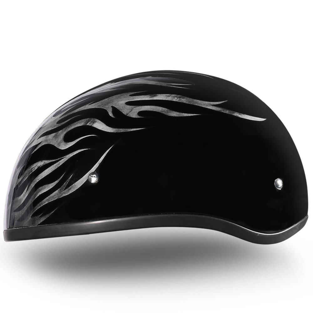 afterpay motorcycle helmets usa Daytona Motorcycle Half Face Helmet - Skull Cap Graphics - Ignite Grey