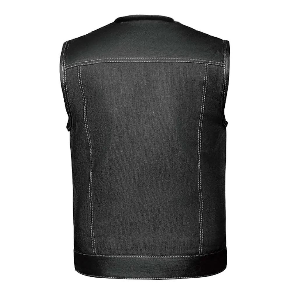 Lawless – Men’s Denim and Leather Club Vest