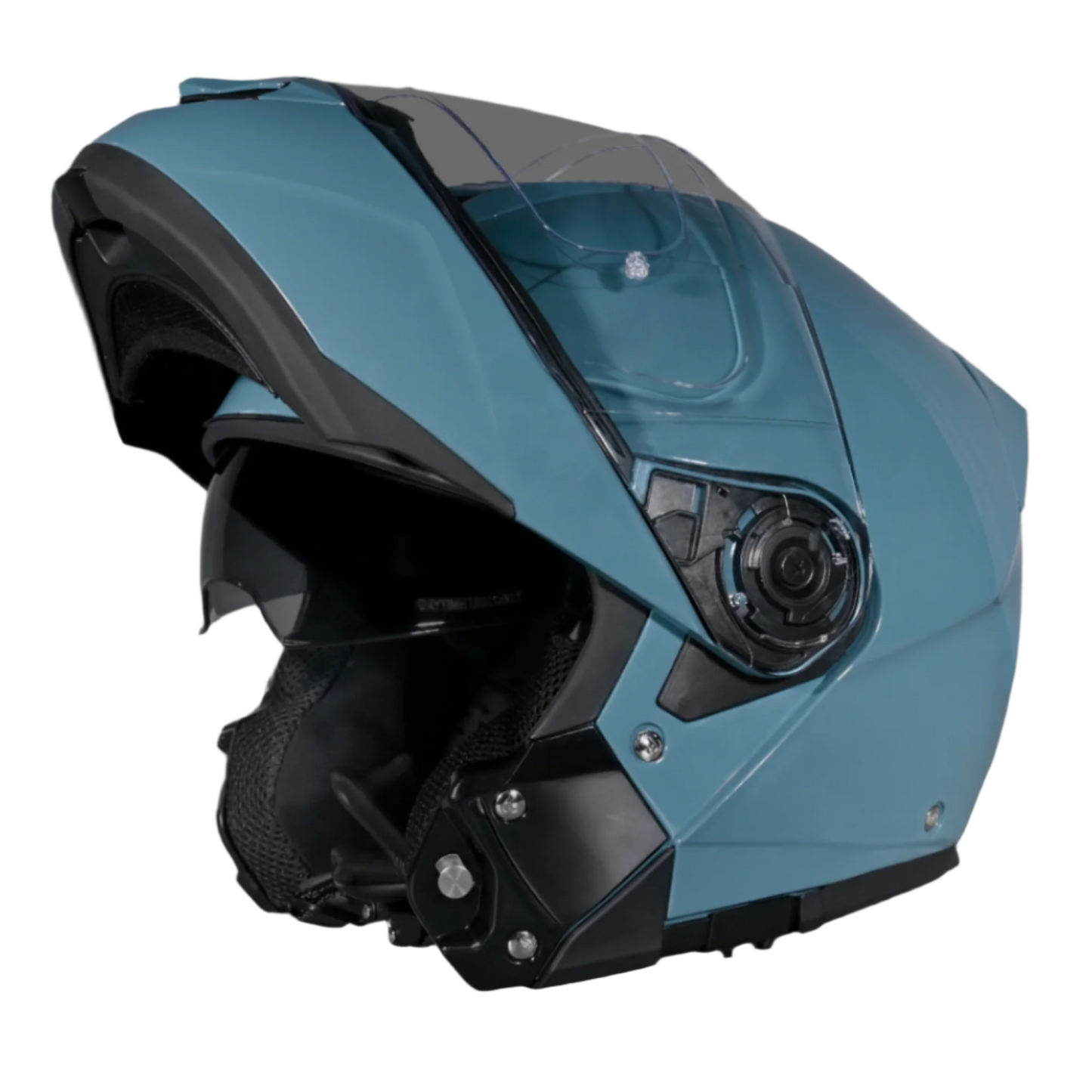 Daytona Glide Modular Motorcycle Helmet - DOT Approved, Bluetooth Ready, Dual Visor, Men/Women/Youth- Shark Blu