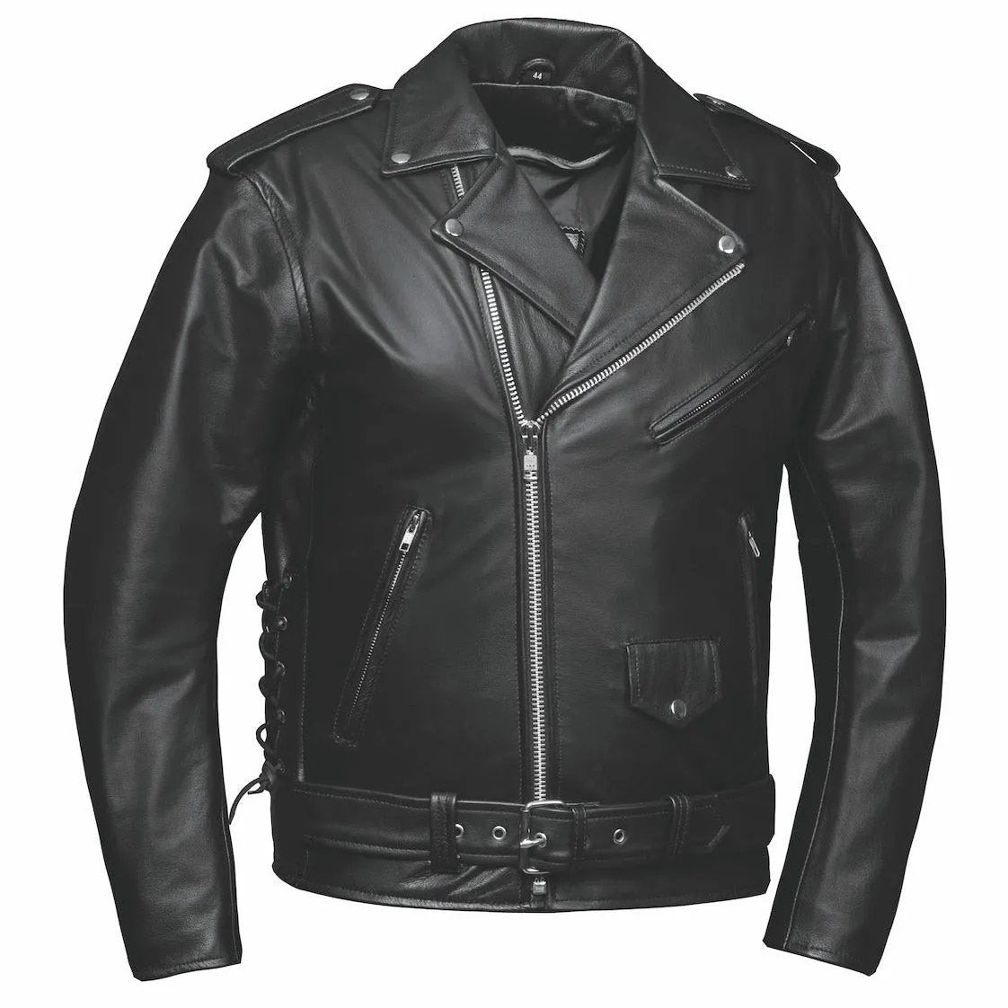 Ozzy - Mens Motorcycle Biker Leather Jacket
