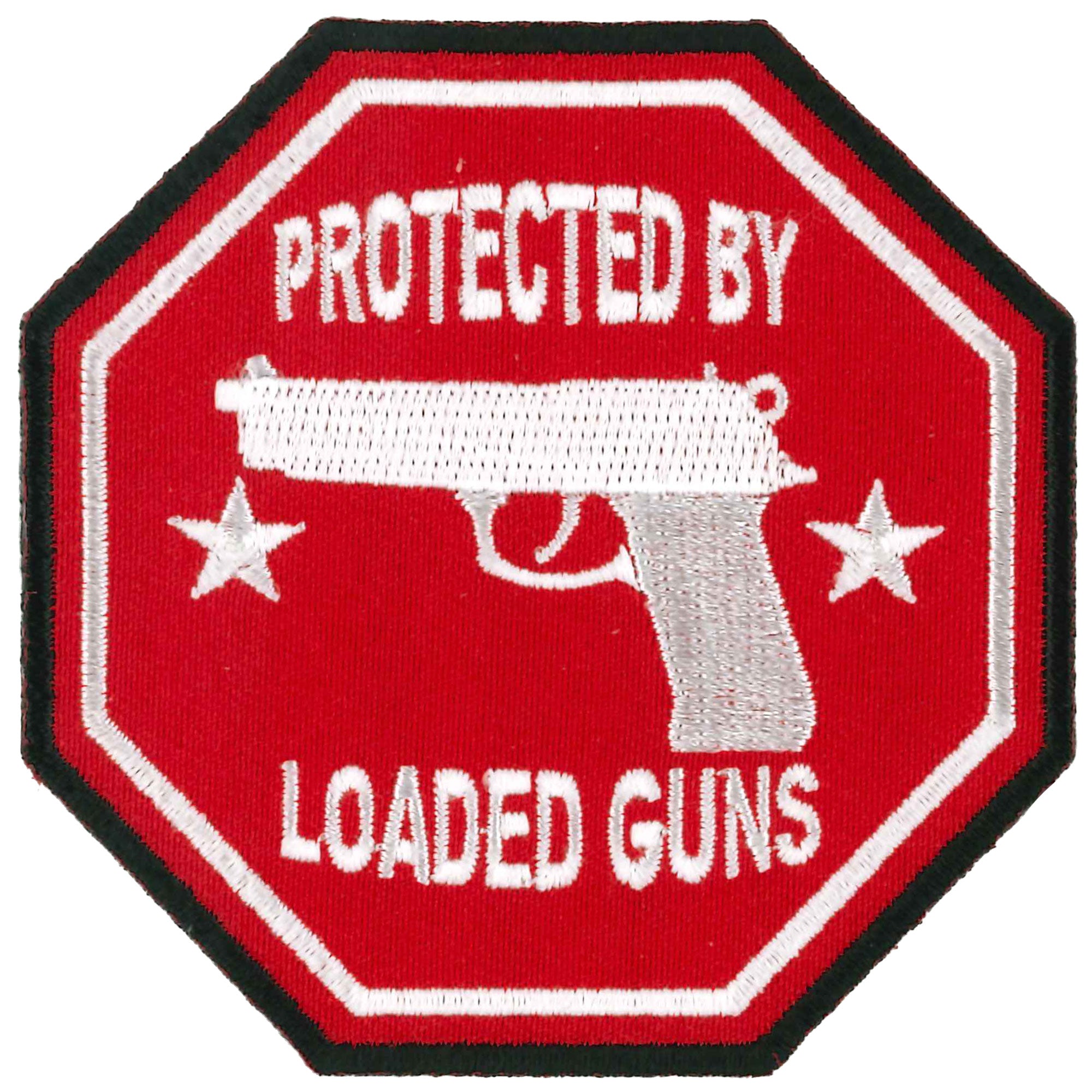 Loaded Gun Sticker Hot Leathers PPL9329 Protected by Loaded Guns Patch – Extreme Biker Leather