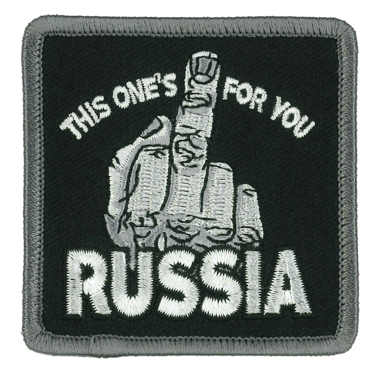 Hot Leathers Russia This One's for You Embroidered Patch - 3" x 3" - Iron-On or Sew-On - PPW1029