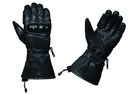 Mens Gauntlet Leather Gloves