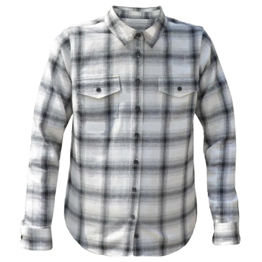 Mens Black and Gray Flannel Shirt