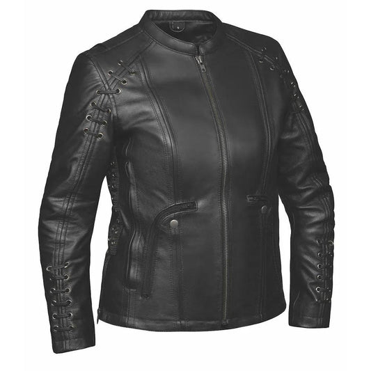 Raven - Women's Premium Leather Motorcycle Jacket