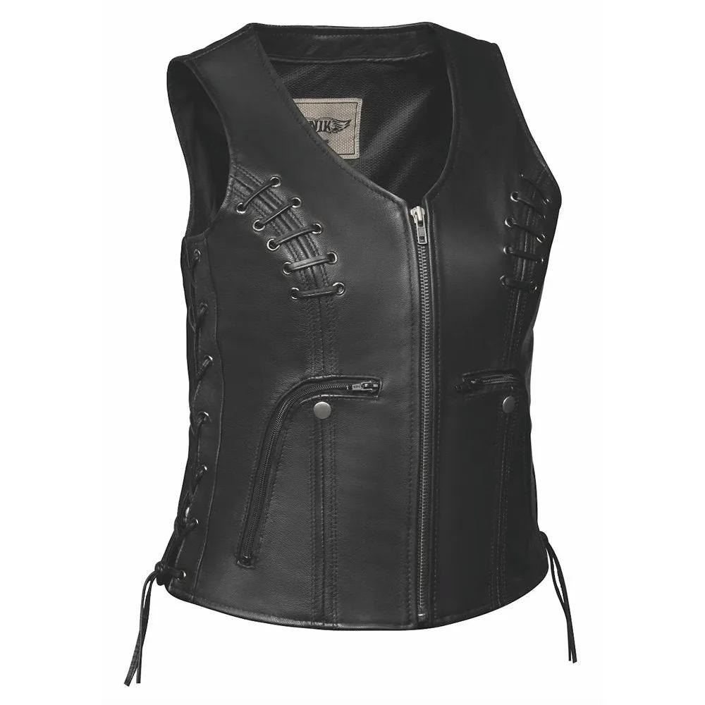 Rebel Lace - Ladies Premium Leather Vest