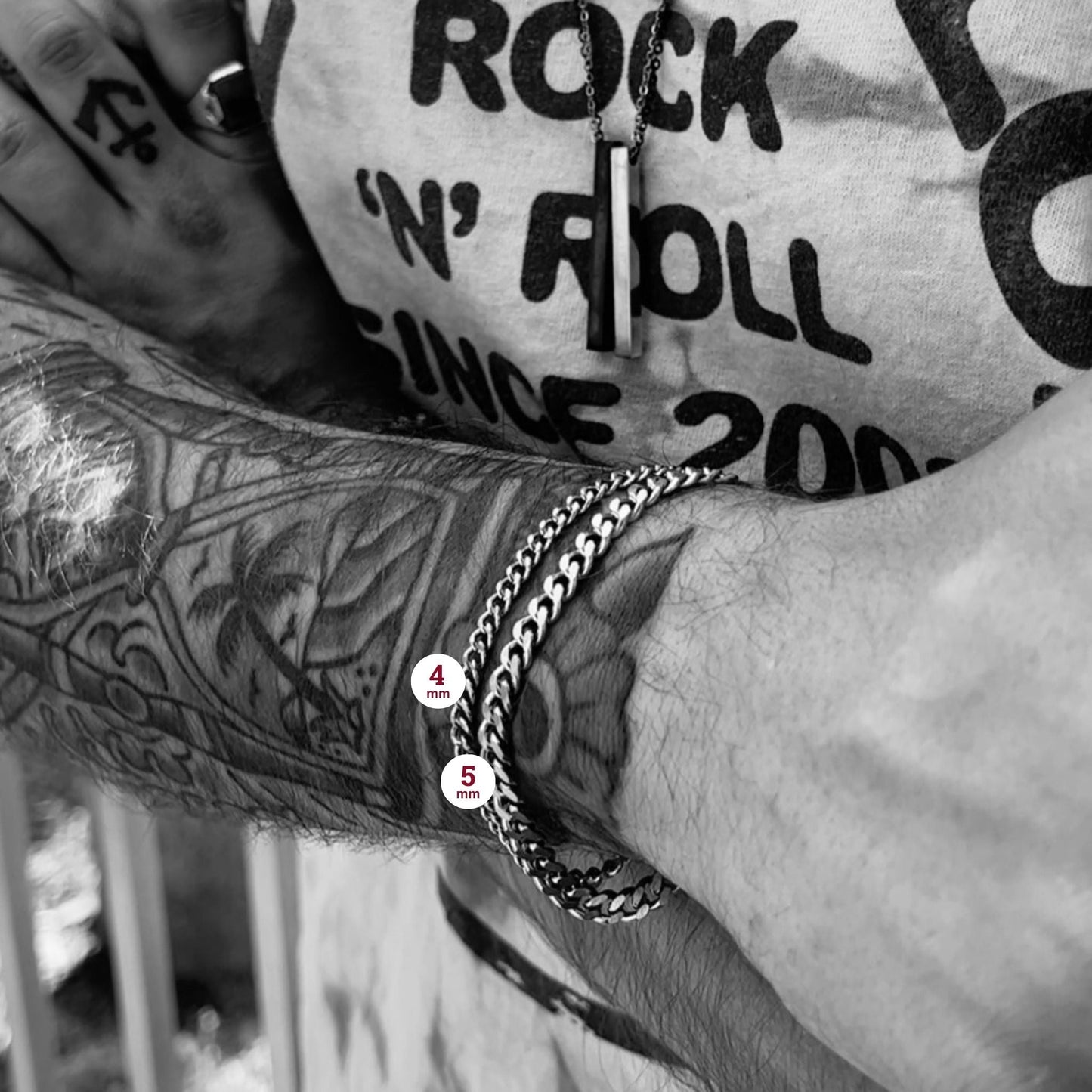 Stainless Steel Diamond Cut Curb Chain Bracelet