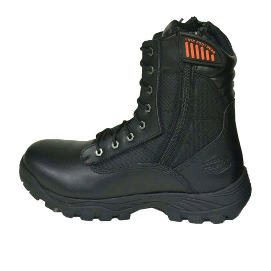 Swat - Mens Motorcycle Biker Leather Boots