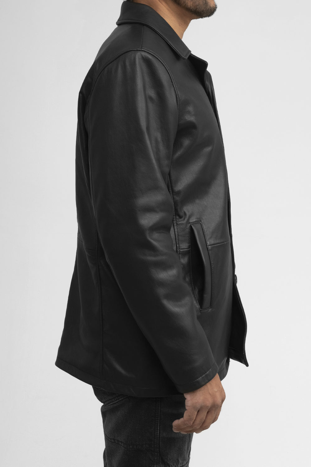 Strata Men's Fashion Leather Jacket (POS) Men's New Zealand Lambskin Jacket Whet Blu NYC   