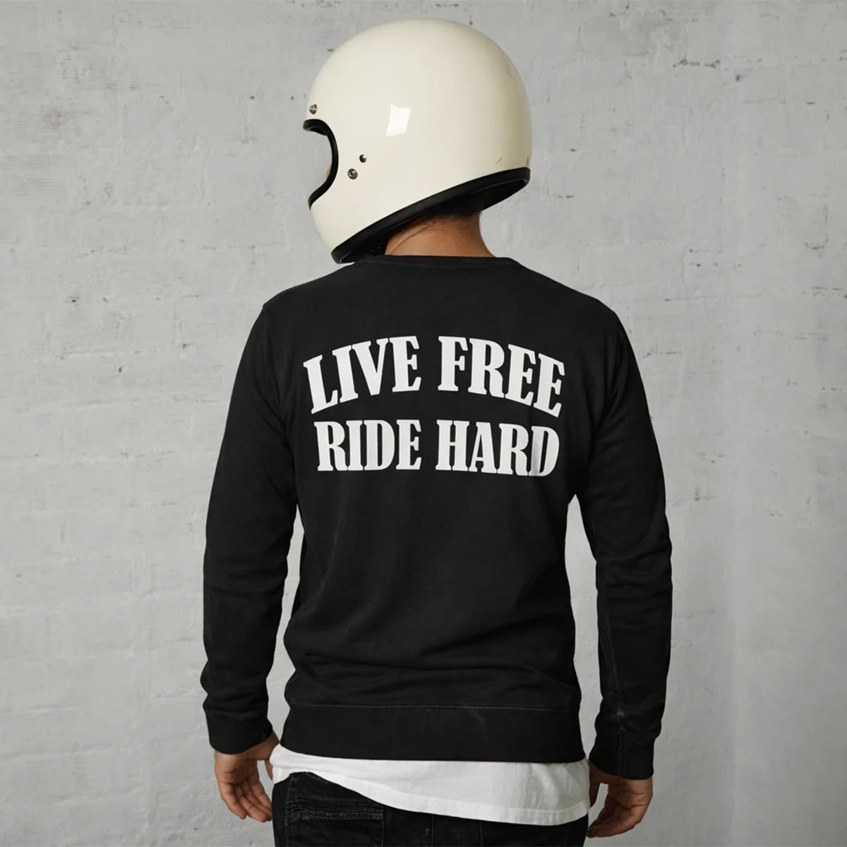 Live Free Ride Hard - Men's Long Sleeve Biker Tee
