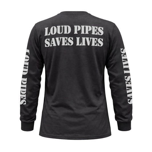 Loud Pipes Save Lives - Men's Long Sleeve Biker Tee