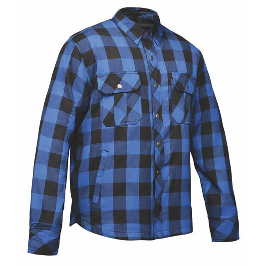 Guardian - Mens Black & Blue Armored Flannel