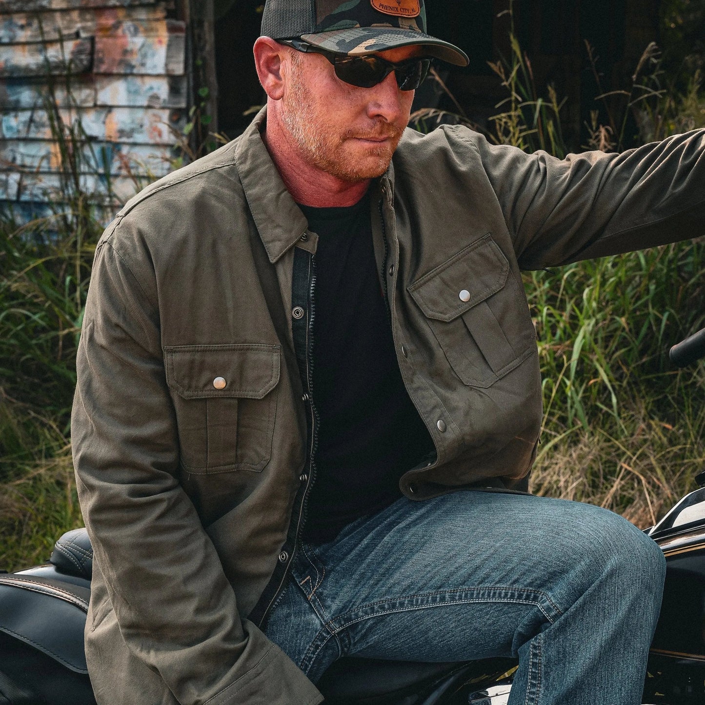 Sargeant - Mens Green Armored Flannel