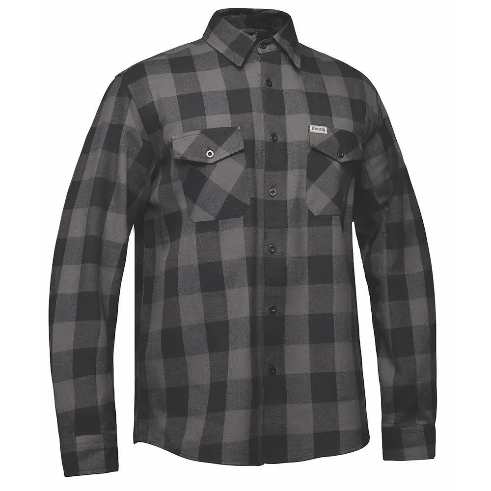 TW205.20 - Mens Black and Gray Flannel Shirt