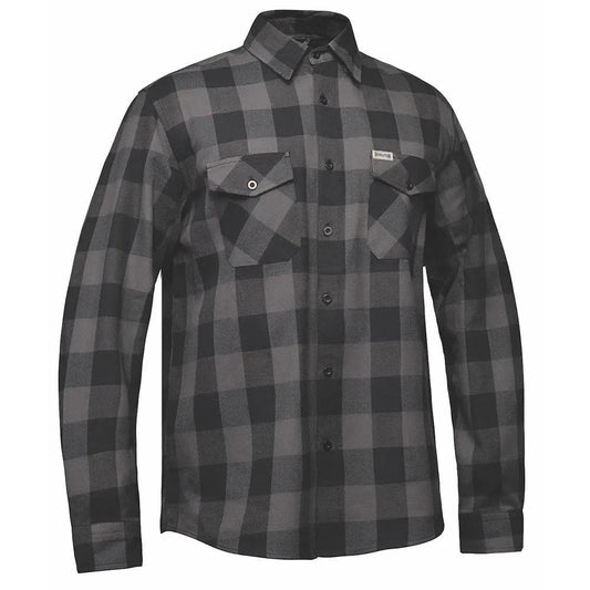 TW205.20 - Mens Black and Gray Flannel Shirt
