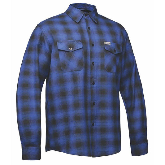 TW206.03 - Mens Black and Blue Flannel Shirt