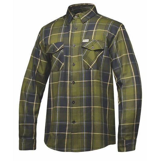 TW208.00 - Mens Black and Green Flannel Shirt