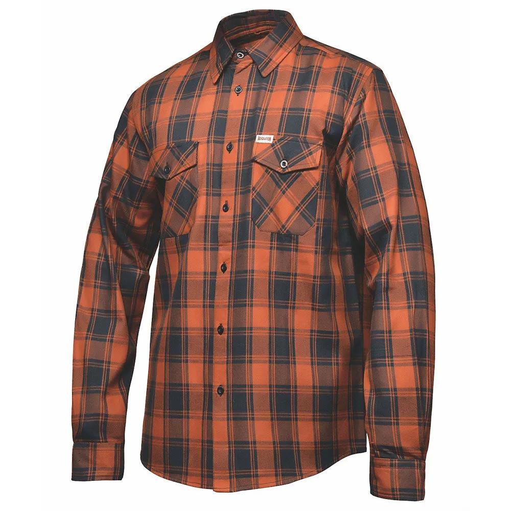 TW211.00 - Mens Black and Brown Flannel Shirt